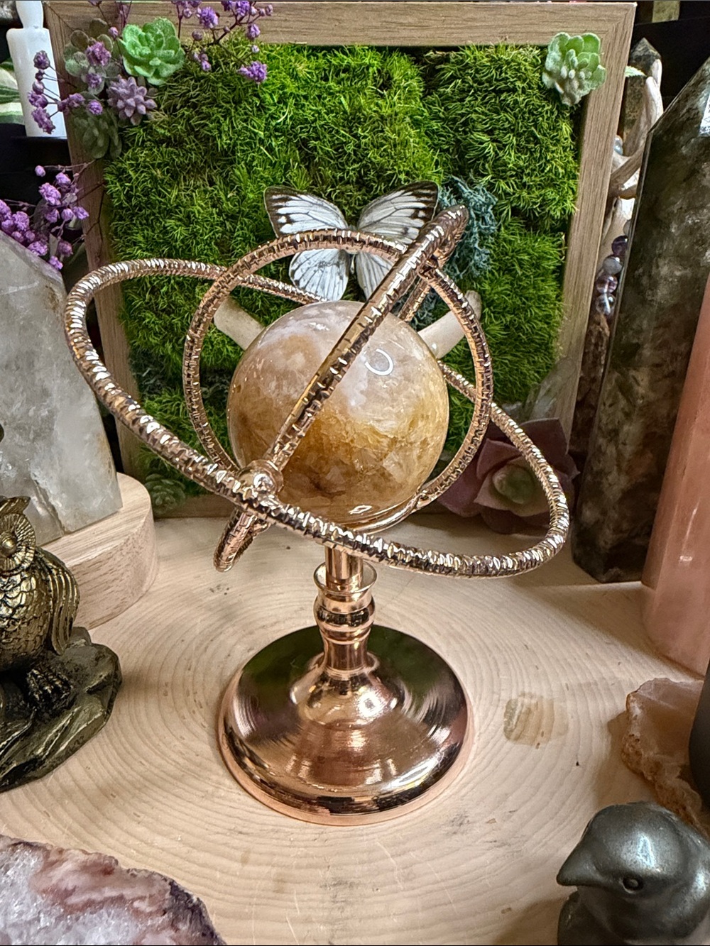 Rose Gold Sphere Holder